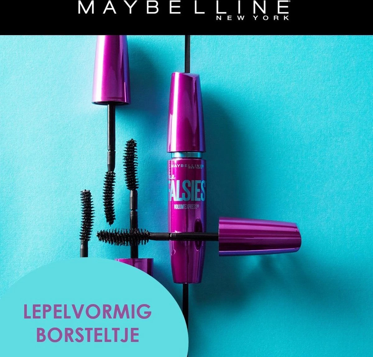 Maybelline Volum'Express Falsies - Zwart - Mascara 12 Maybelline Volum'Express Falsies - Zwart - Mascara - Afbeelding 10