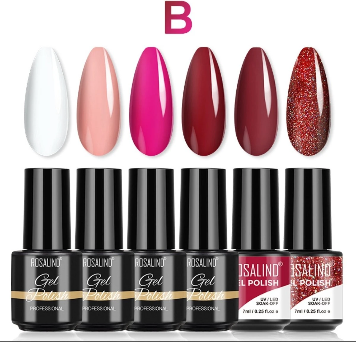 ROSALIND® 6-Delige Gellak Nagellak Set - Gellak - Gellak Nails - Gellak Kit - Kado Vrouw -kerst Kado Vrouw 3 ROSALIND® 6-Delige Gellak Nagellak Set - Gellak - Gellak Nails - Gellak Kit - Kado Vrouw -kerst Kado Vrouw