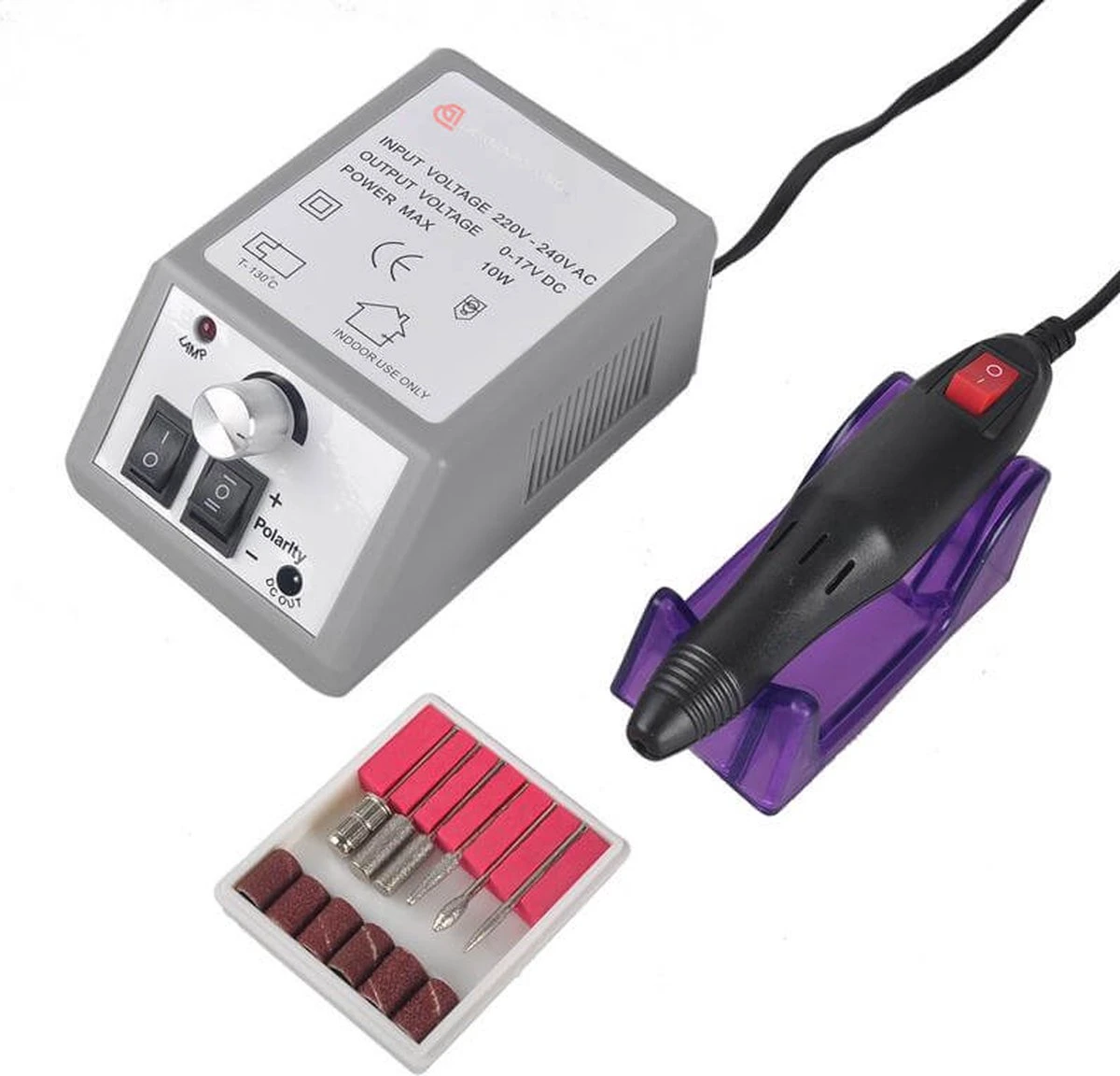 Merkloos Elektrische Nagelvijl Manicure Pedicure Tool Machine 6 Bits, Professionele Nagelfrees Machine Set; Mercedes2000 - Multistrobe 4 Merkloos Elektrische Nagelvijl Manicure Pedicure Tool Machine 6 Bits, Professionele Nagelfrees Machine Set; Mercedes2000 - Multistrobe - Afbeelding 2