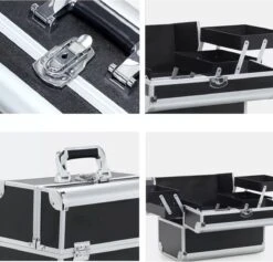 Confibel Make Up Koffer - Uitklapbaar - 5 Opbergbakken - Met Slot 23 Confibel Make Up Koffer - Uitklapbaar - 5 Opbergbakken - Met Slot -Cosmeticawinkel 1200x1153 3