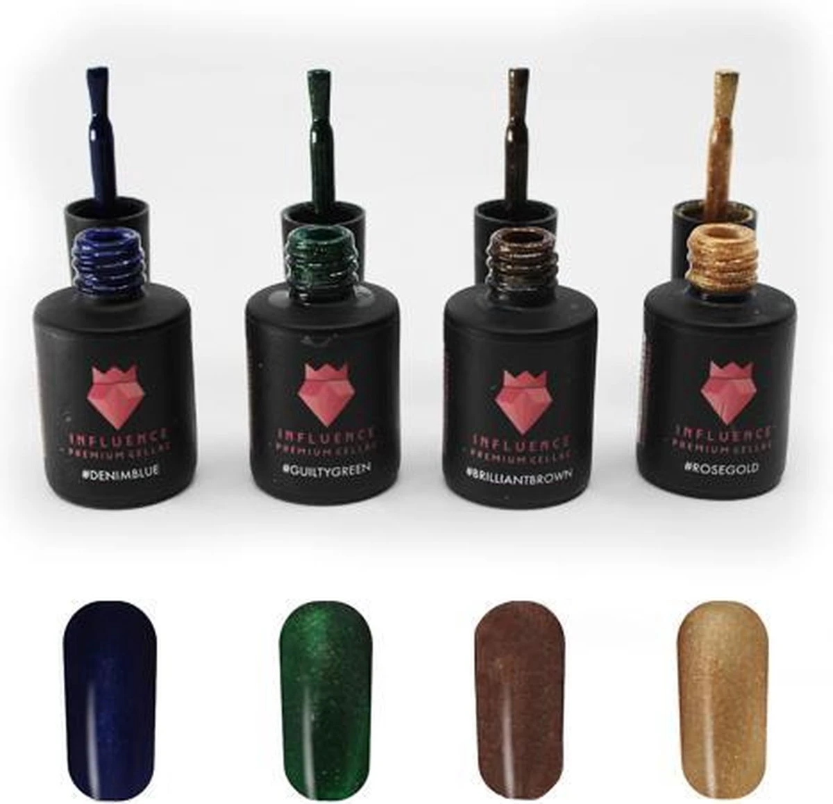 Merkloos #GLITTERSERIE - Influence Gellac - UV / LED Gellak - Gel Nagellak - Gel Lak - Valentijns Cadeau - Kado Voor Haar Vrouw - Valentijns Cadeau - Glitter / Blauw / Groen / Bruin / Rose Goud - Startersset - 4 X 10 Ml 3 Merkloos #GLITTERSERIE - Influence Gellac - UV / LED Gellak - Gel Nagellak - Gel Lak - Valentijns Cadeau - Kado Voor Haar Vrouw - Valentijns Cadeau - Glitter / Blauw / Groen / Bruin / Rose Goud - Startersset - 4 X 10 Ml