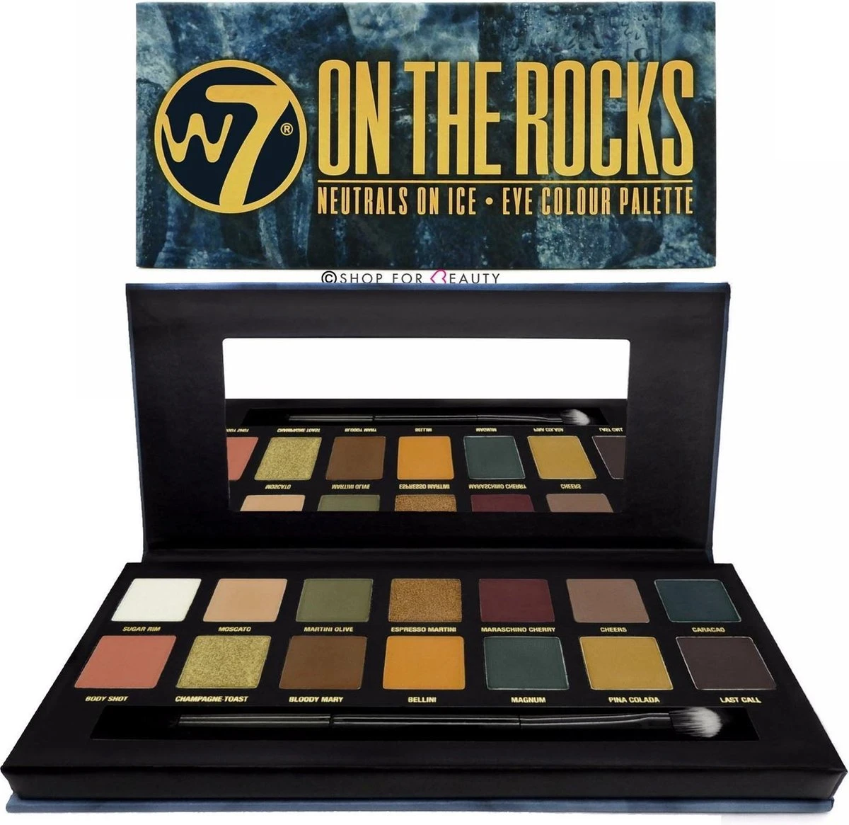 W7 On The Rocks Neutrals On Ice Oogschaduw Palette 4 W7 On The Rocks Neutrals On Ice Oogschaduw Palette - Afbeelding 2