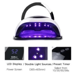 Nageldroger 120 Watt LED UV Inclusief Manicure- Pedicure Set - Professioneel - Nagel Lamp LED - Professionele Nageldroger - Ledlamp - Gel Nagellak - Gelpolish - Gel Nagels - Builder Gel - Acryl -Cosmeticawinkel 1200x1165 24