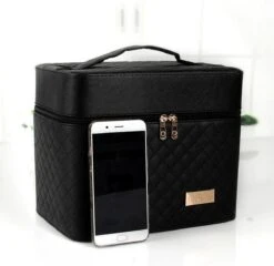 Confibel Make Up Koffer - Uitklapbaar - 5 Opbergbakken - Met Spiegel - Zwart 22 Confibel Make Up Koffer - Uitklapbaar - 5 Opbergbakken - Met Spiegel - Zwart -Cosmeticawinkel 1200x1167 36