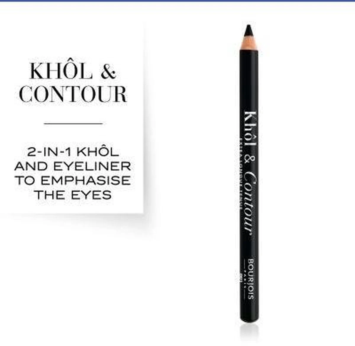 Bourjois Khol & Contour Extra Long Wear Oogpotlood - 001 Black 14 Bourjois Khol & Contour Extra Long Wear Oogpotlood - 001 Black - Afbeelding 12