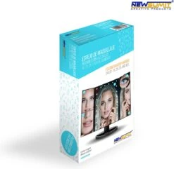 Make-Up Spiegel Met LED Verlichting - Zwart - Vergrootspiegels - Cosmetica/ Visagie Spiegel - 180° Draaibaar - Werkt Op AAA Batterijen én USB - Inclusief USB Kabel -Cosmeticawinkel 1200x1170 35