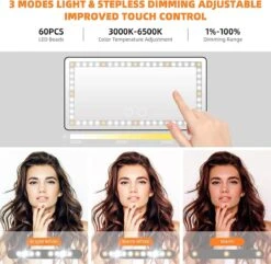 Merkloos EK Boutique 'auto Zonneklep Make-up Spiegel Met Led Verlichting' (oplaadbaar) (wit) 'make-up Spiegel Auto' 'make-up Spiegel Met Led' 'make-up Spiegel' 'make-up Spiegel Met Led' 'make-up Spiegel' -Cosmeticawinkel 1200x1170 36