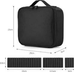 Cosmetica Koffer - Make-up Koffer Met Verstelbare Vakken - Visagie En Nagelstyliste Beauty Koffer - 26x23x9CM 25 Cosmetica Koffer - Make-up Koffer Met Verstelbare Vakken - Visagie En Nagelstyliste Beauty Koffer - 26x23x9CM -Cosmeticawinkel 1200x1171 3