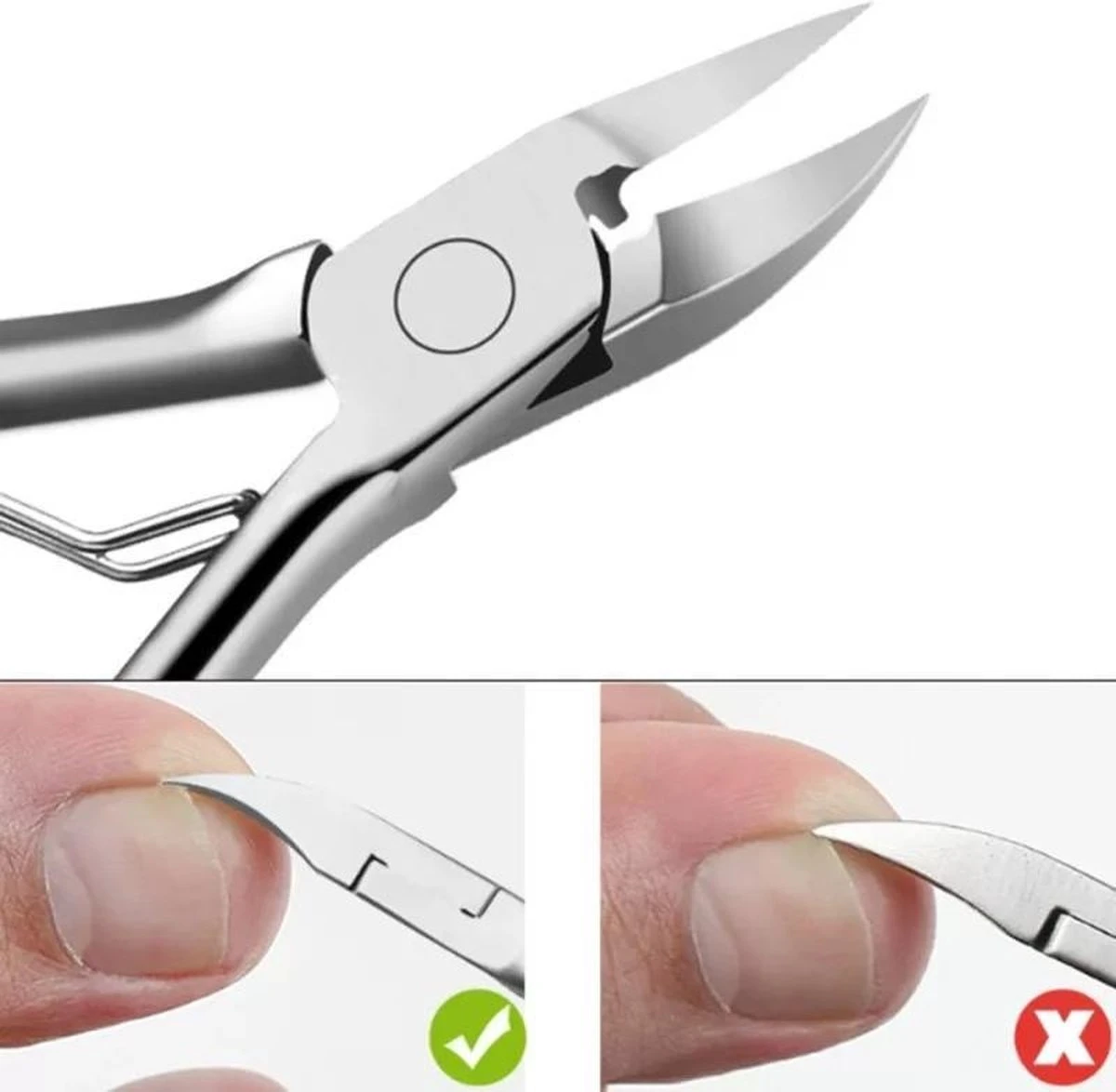 Professionele Nagelschaar Voor Ingegroeide Teennagels- Manicure - Pedicure - Voetverzorging 4 Professionele Nagelschaar Voor Ingegroeide Teennagels- Manicure - Pedicure - Voetverzorging - Afbeelding 2