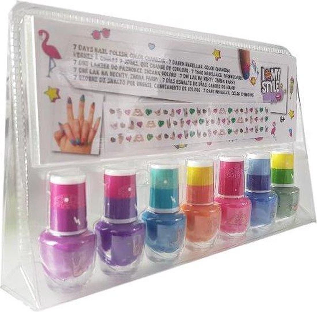 ProductGoods - 7 Dagen Nagellak Voor Kinderen - Multicolor - Kinderen - Naggelak - Colorchanging - Nagellak Kinderen - Nagellak Set 4 ProductGoods - 7 Dagen Nagellak Voor Kinderen - Multicolor - Kinderen - Naggelak - Colorchanging - Nagellak Kinderen - Nagellak Set - Afbeelding 2
