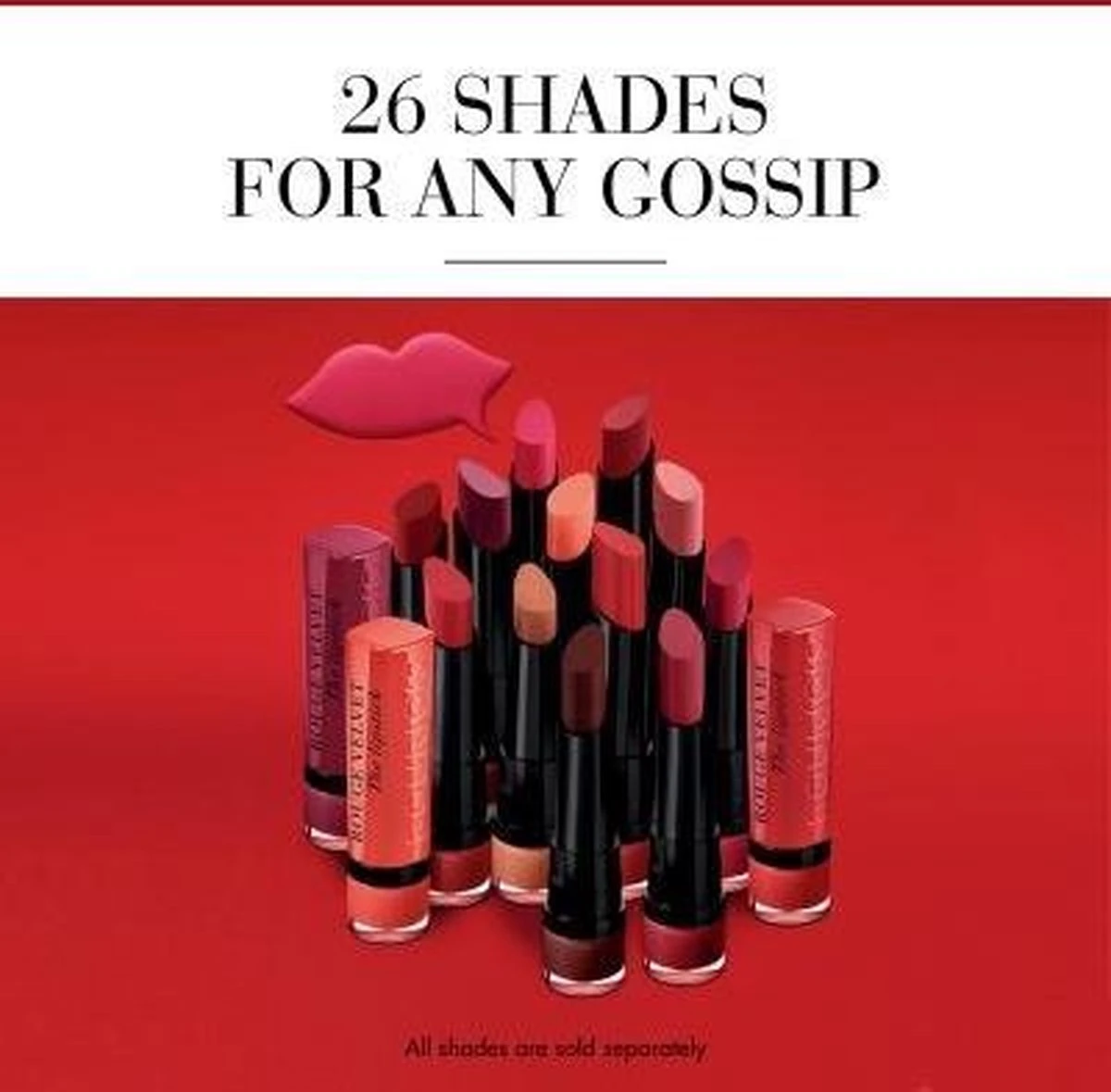 Bourjois Rouge Velvet The Lipstick - 07 Joli Carmin'ois 9 Bourjois Rouge Velvet The Lipstick - 07 Joli Carmin'ois - Afbeelding 7