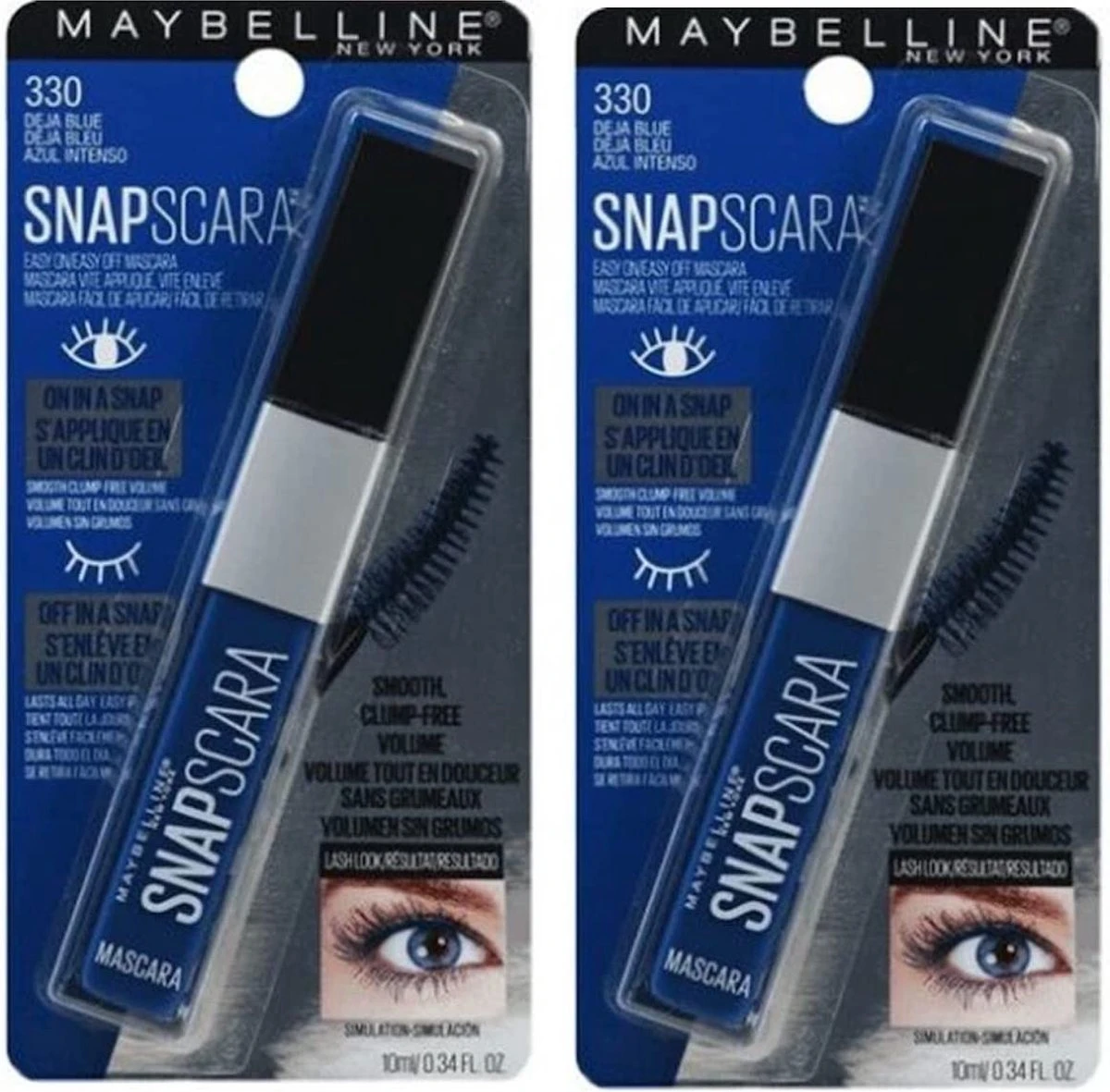 Maybelline New York Snapscara Deja Blue 330 (2 Stucks) 3 Maybelline New York Snapscara Deja Blue 330 (2 Stucks)