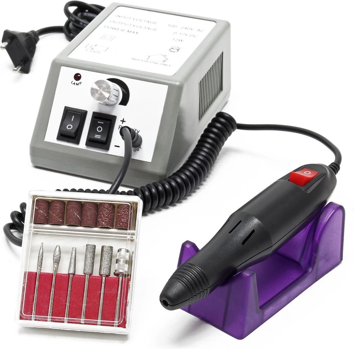 Merkloos Elektrische Nagelvijl Manicure Pedicure Tool Machine 6 Bits, Professionele Nagelfrees Machine Set; Mercedes2000 - Multistrobe 3 Merkloos Elektrische Nagelvijl Manicure Pedicure Tool Machine 6 Bits, Professionele Nagelfrees Machine Set; Mercedes2000 - Multistrobe