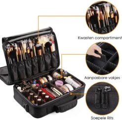 Cosmetica Koffer - Make-up Koffer Met Verstelbare Vakken - Visagie En Nagelstyliste Beauty Koffer - 40x30x14CM 19 Cosmetica Koffer - Make-up Koffer Met Verstelbare Vakken - Visagie En Nagelstyliste Beauty Koffer - 40x30x14CM -Cosmeticawinkel 1200x1186 6