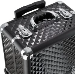 Dreamble Make-up Koffer - Make-up Trolley - Zwart - Rijdbaar - Met Wieltjes - Compact - 8 Vakken - Met Slot - 2 Sleutels 11 Dreamble Make-up Koffer - Make-up Trolley - Zwart - Rijdbaar - Met Wieltjes - Compact - 8 Vakken - Met Slot - 2 Sleutels -Cosmeticawinkel 1200x1186 7