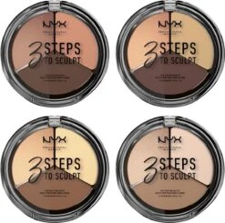 NYX Professional Makeup 3 Steps To Sculpt Face Sculpting Palette - Light 3STS02 - Highlighter En Contouring Make-up - 15 Gr 11 NYX Professional Makeup 3 Steps To Sculpt Face Sculpting Palette - Light 3STS02 - Highlighter En Contouring Make-up - 15 Gr -Cosmeticawinkel 1200x1192 3