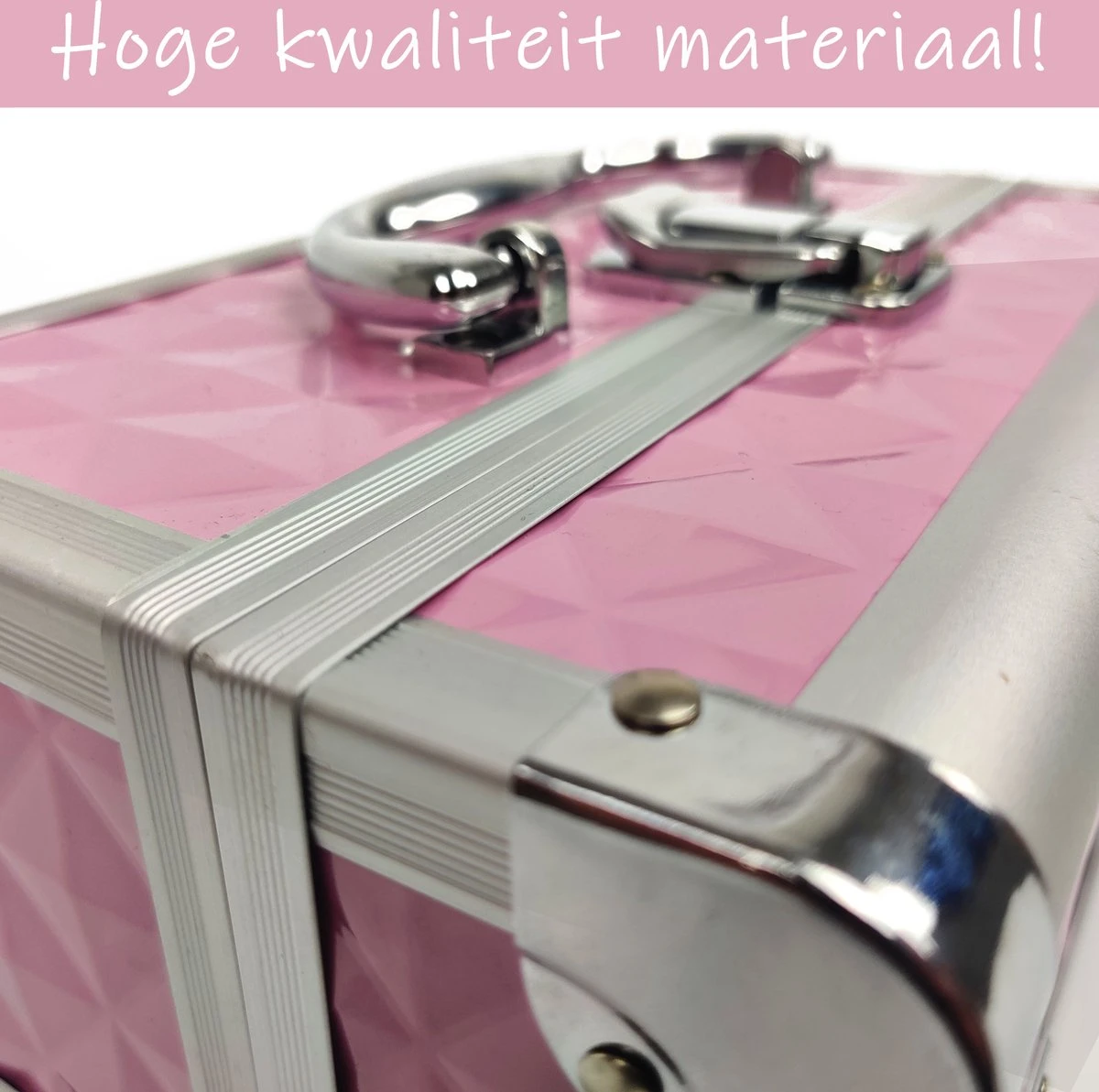 Make Up Koffer Meisjes En Dames Roze - Make Up Organizer Met Spiegel - Cosmetica Koffer - Beautycase Koffer 10 Make Up Koffer Meisjes En Dames Roze - Make Up Organizer Met Spiegel - Cosmetica Koffer - Beautycase Koffer - Afbeelding 8