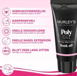 Murley’s Polygel Kit 3x 30ml Acryl Gellak - Gelnagels - Gel Polish Kunstnagels - Gelnagellak - Perfect Gelakte Nagels 11 Murley’s Polygel Kit 3x 30ml Acryl Gellak - Gelnagels - Gel Polish Kunstnagels - Gelnagellak - Perfect Gelakte Nagels -Cosmeticawinkel 1200x1194 18