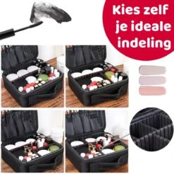 Mmoods Make-up Koffer – Make Up Tas Reizen – Makeup Organizer Verstelbaar -Beautycase Waterdicht – Make-up Tasje Voor Onderweg – Toilettas Voor Cosmetica Zwart 13 Mmoods Make-up Koffer – Make Up Tas Reizen – Makeup Organizer Verstelbaar -Beautycase Waterdicht – Make-up Tasje Voor Onderweg – Toilettas Voor Cosmetica Zwart -Cosmeticawinkel 1200x1197 31