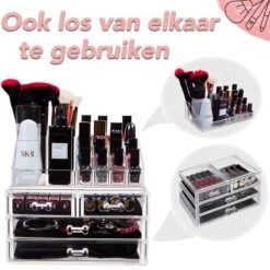 AWEMOZ Make-Up Organizer - Beauty Organizer Voor Make Up - Opbergbox - Opbergdoos Cosmetica - Sieradendoos - 20 Opbergvakken - Nagellak - Lippenstift - Transparant - Cadeau Voor Vrouw 14 AWEMOZ Make-Up Organizer - Beauty Organizer Voor Make Up - Opbergbox - Opbergdoos Cosmetica - Sieradendoos - 20 Opbergvakken - Nagellak - Lippenstift - Transparant - Cadeau Voor Vrouw -Cosmeticawinkel 1200x1200 1022