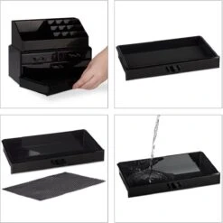 A&K 2in1 Make-up Organizer - 4 Lades Cosmetica Opbergdoos - Kaptafel - Zwart 16 A&K 2in1 Make-up Organizer - 4 Lades Cosmetica Opbergdoos - Kaptafel - Zwart -Cosmeticawinkel 1200x1200 1043