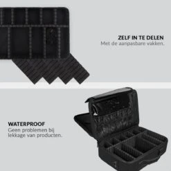 Cosmetica Koffer - Make-up Koffer Met Verstelbare Vakken - Visagie En Nagelstyliste Beauty Koffer - 37x27x13CM 16 Cosmetica Koffer - Make-up Koffer Met Verstelbare Vakken - Visagie En Nagelstyliste Beauty Koffer - 37x27x13CM -Cosmeticawinkel 1200x1200 1079