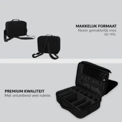 Cosmetica Koffer - Make-up Koffer Met Verstelbare Vakken - Visagie En Nagelstyliste Beauty Koffer - 35x25x11CM 26 Cosmetica Koffer - Make-up Koffer Met Verstelbare Vakken - Visagie En Nagelstyliste Beauty Koffer - 35x25x11CM -Cosmeticawinkel 1200x1200 1091