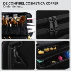 Cosmetica Koffer - Make-up Koffer Met Verstelbare Vakken - Visagie En Nagelstyliste Beauty Koffer - 40x30x14CM 24 Cosmetica Koffer - Make-up Koffer Met Verstelbare Vakken - Visagie En Nagelstyliste Beauty Koffer - 40x30x14CM -Cosmeticawinkel 1200x1200 1111