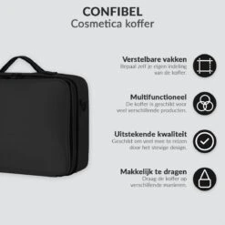 Cosmetica Koffer - Make-up Koffer Met Verstelbare Vakken - Visagie En Nagelstyliste Beauty Koffer - 40x30x14CM 26 Cosmetica Koffer - Make-up Koffer Met Verstelbare Vakken - Visagie En Nagelstyliste Beauty Koffer - 40x30x14CM -Cosmeticawinkel 1200x1200 1112