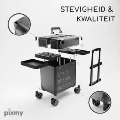 PIXMY® - MT130-S - Make Up Koffer - Cosmetica Koffer - DESIGN -Cosmeticawinkel 1200x1200 1128