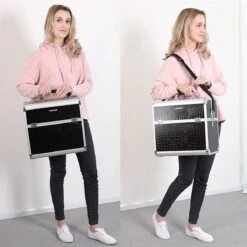 A.T. Shop Cosmeticakoffer, Make-up Koffer, Beauty Case, Bewaren Van Make-up, Nagellak. Zwart 19 A.T. Shop Cosmeticakoffer, Make-up Koffer, Beauty Case, Bewaren Van Make-up, Nagellak. Zwart -Cosmeticawinkel 1200x1200 1131