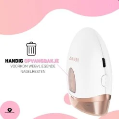Vulpes BeautyCare® Elektrische Nagelknipper - Nagelschaar Met Opvangbakje – Veilige Nagelschaar Voor Baby’s, Kinderen, Volwassenen En Ouderen - Draadloos En Geruisloos – USB-Oplaadbaar – Rosé / Wit 18 Vulpes BeautyCare® Elektrische Nagelknipper - Nagelschaar Met Opvangbakje – Veilige Nagelschaar Voor Baby’s, Kinderen, Volwassenen En Ouderen - Draadloos En Geruisloos – USB-Oplaadbaar – Rosé / Wit -Cosmeticawinkel 1200x1200 1147