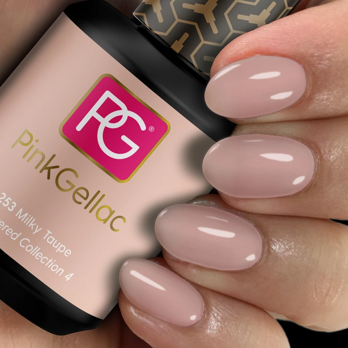 Pink Gellac - Milky Taupe - Gellak - Vegan - Taupe - Glanzend - 15ml 3 Pink Gellac - Milky Taupe - Gellak - Vegan - Taupe - Glanzend - 15ml