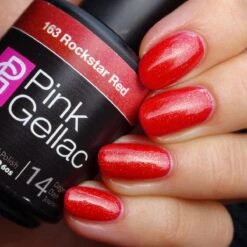 Pink Gellac - Rockstar Red - Gellak - Vegan - Rood - Glanzend - 15ml -Cosmeticawinkel 1200x1200 1261