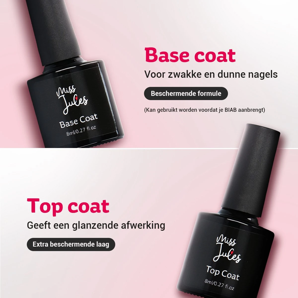 Miss Jules® BIAB Starter Pakket – Builder In A Bottle – BIAB Nagel Builder Gel – BIAB Nagellak Startersset - Inclusief Instructievideo (NL) 5 Miss Jules® BIAB Starter Pakket – Builder In A Bottle – BIAB Nagel Builder Gel – BIAB Nagellak Startersset - Inclusief Instructievideo (NL) - Afbeelding 3