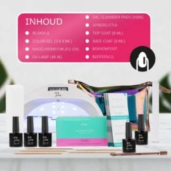 Miss Jules - Complete Gellak Starterspakket - Kleur Nude Roze Glitter - Glanzend & Dekkend Resultaat - Inclusief UV/LED Lamp & Instructievideo (NL) 16 Miss Jules - Complete Gellak Starterspakket - Kleur Nude Roze Glitter - Glanzend & Dekkend Resultaat - Inclusief UV/LED Lamp & Instructievideo (NL) -Cosmeticawinkel 1200x1200 1357