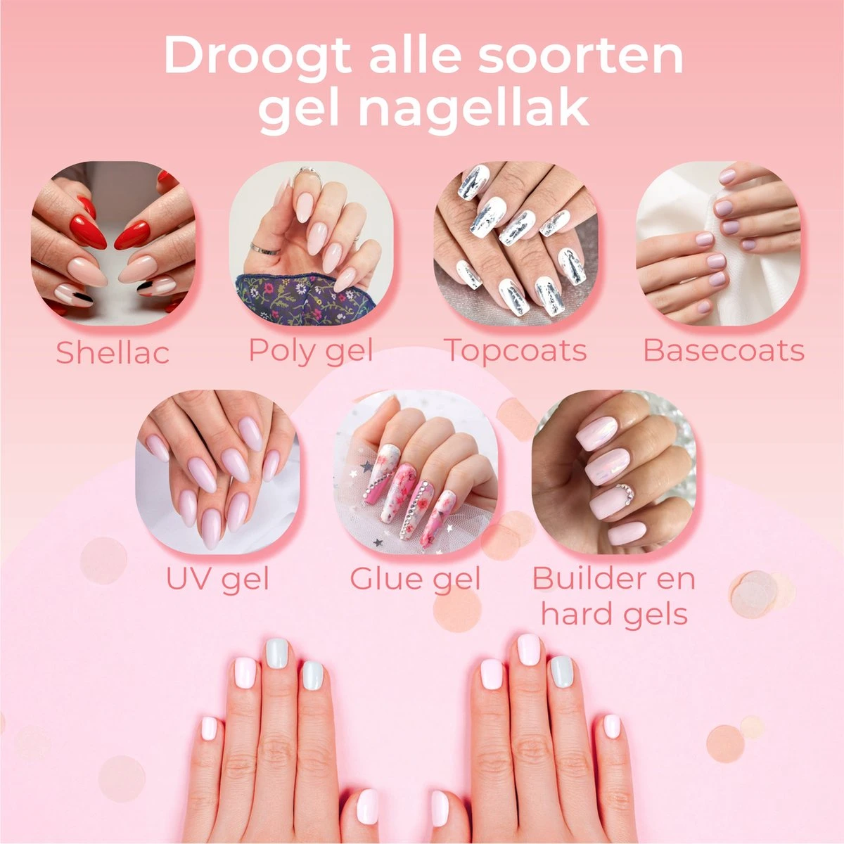 Vanilon UV Lamp Gelnagels - Gellak Nagel Droger - 86W LED - 2,5 Meter Snoer 5 Vanilon UV Lamp Gelnagels - Gellak Nagel Droger - 86W LED - 2,5 Meter Snoer - Afbeelding 3