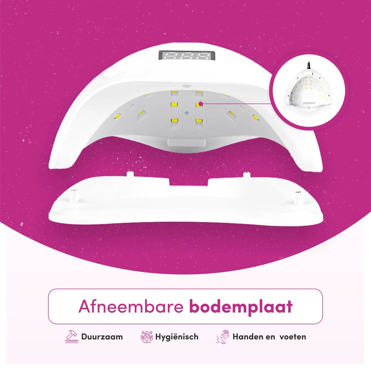 TheBeautyWay Nageldroger - Voor Gelnagels - Geschikt Voor Elke Nagel Gellak - 24 LEDs 5 TheBeautyWay Nageldroger - Voor Gelnagels - Geschikt Voor Elke Nagel Gellak - 24 LEDs - Afbeelding 3