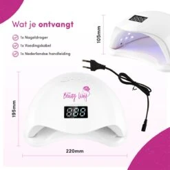 TheBeautyWay Nageldroger - Voor Gelnagels - Geschikt Voor Elke Nagel Gellak - 24 LEDs 17 TheBeautyWay Nageldroger - Voor Gelnagels - Geschikt Voor Elke Nagel Gellak - 24 LEDs -Cosmeticawinkel 1200x1200 1433