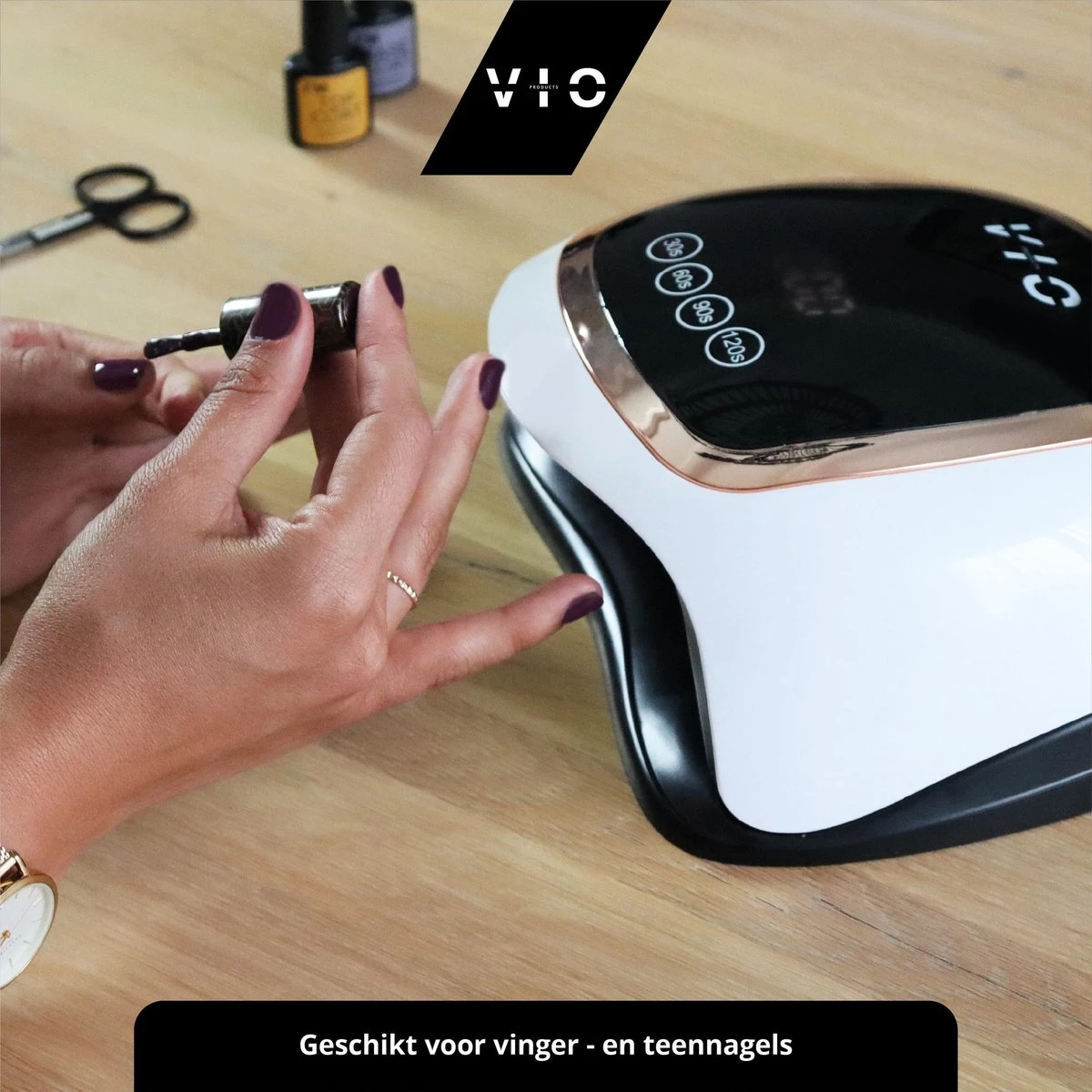 VIO V1 Nageldroger Voor Gellak Met 2M Lang Snoer - Manicure En Pedicure - Krachtige 168 Watt UV Lampen - Nagelstudio 7 VIO V1 Nageldroger Voor Gellak Met 2M Lang Snoer - Manicure En Pedicure - Krachtige 168 Watt UV Lampen - Nagelstudio - Afbeelding 5