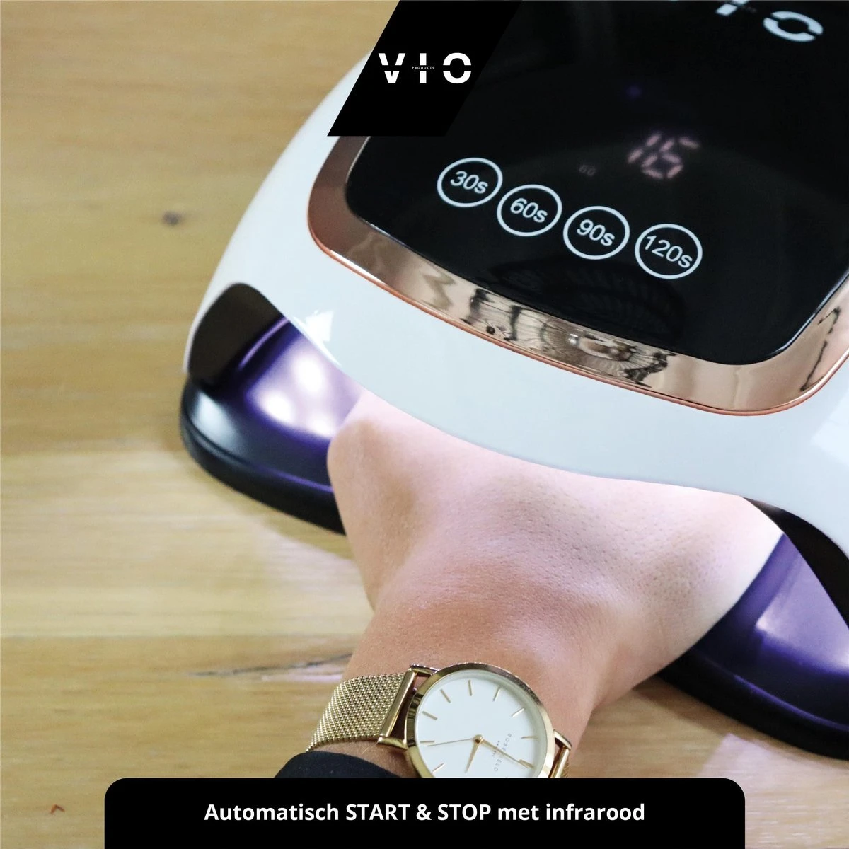 VIO V1 Nageldroger Voor Gellak Met 2M Lang Snoer - Manicure En Pedicure - Krachtige 168 Watt UV Lampen - Nagelstudio 8 VIO V1 Nageldroger Voor Gellak Met 2M Lang Snoer - Manicure En Pedicure - Krachtige 168 Watt UV Lampen - Nagelstudio - Afbeelding 6