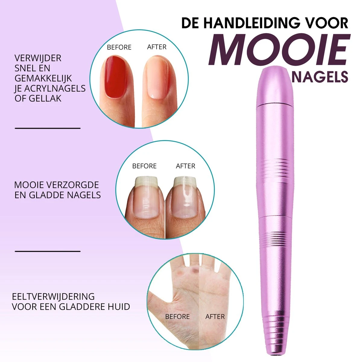 Merkloos La Liva Elektrische Nagelvijl - Nagelfrees - Inclusief Extra Schuurrolletjes Keramisch Bitje En Nagelborstel - Manicure Set - Gellak 6 Merkloos La Liva Elektrische Nagelvijl - Nagelfrees - Inclusief Extra Schuurrolletjes Keramisch Bitje En Nagelborstel - Manicure Set - Gellak - Afbeelding 4