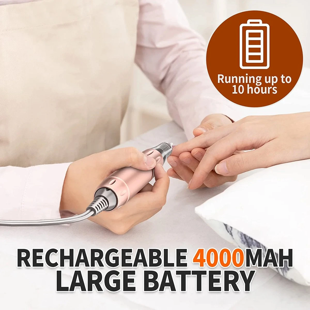 Nagelfrees – Nagelvijl – Elektrische Nagelvijl – Automatische Nagelvijl – Manicure En Pedicure – Nagelsalon - Electric Nail File 12 Nagelfrees – Nagelvijl – Elektrische Nagelvijl – Automatische Nagelvijl – Manicure En Pedicure – Nagelsalon - Electric Nail File - Afbeelding 10