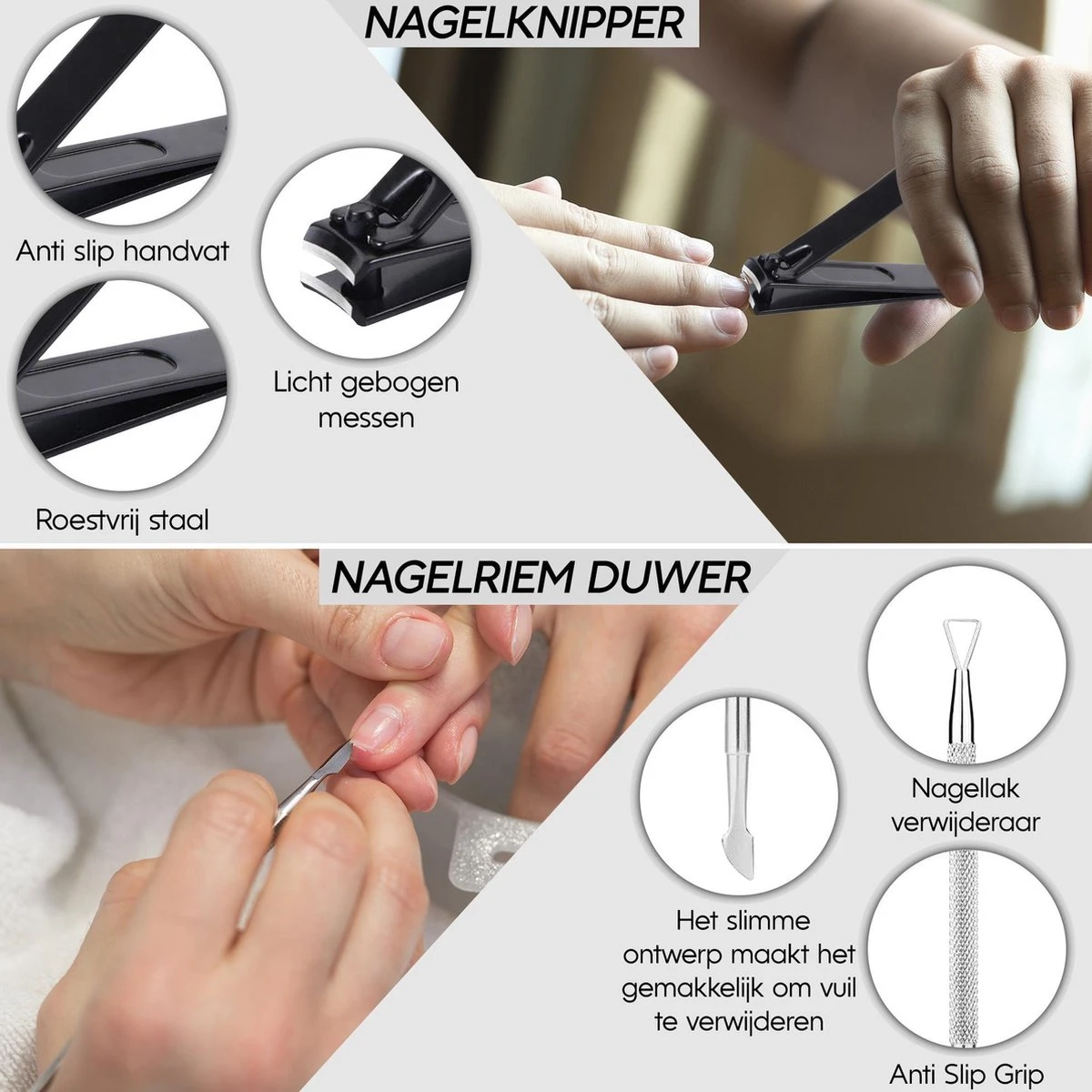 Thumbs Up 7-Delige Nagel Set - Ingegroeide Teennagel - Nageltang - Teennagelknipper - Nagelknipper Set - Zwart 6 Thumbs Up 7-Delige Nagel Set - Ingegroeide Teennagel - Nageltang - Teennagelknipper - Nagelknipper Set - Zwart - Afbeelding 4