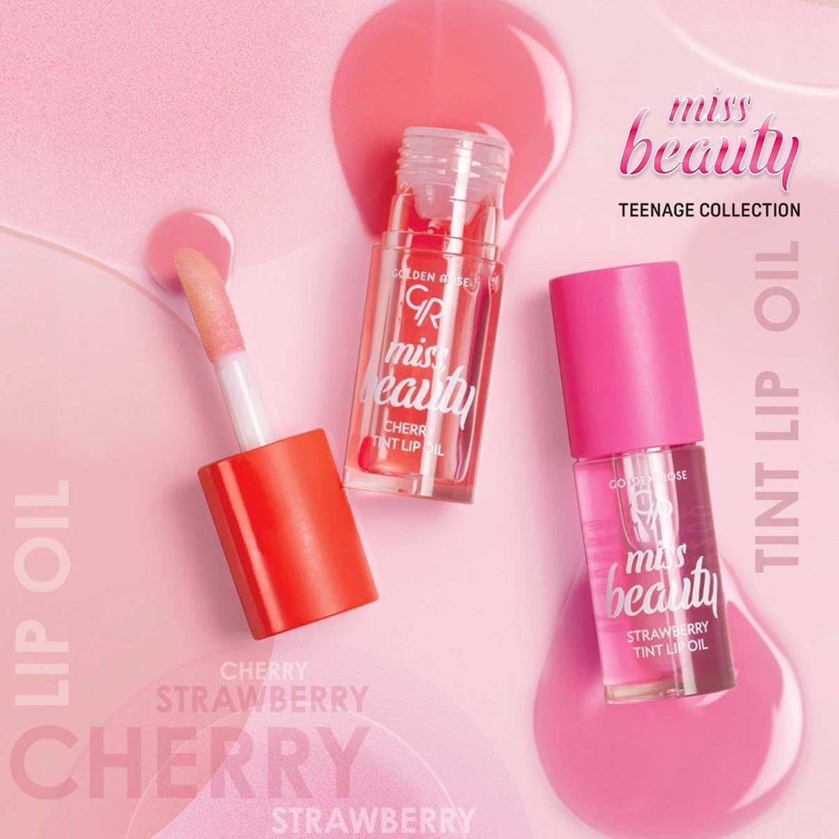 Golden Rose MISS BEAUTY STRAWBERRY TINT LIP OIL Super Zachte Lip Olie Voor Als Verzorging Of Over Je Lippenstift 5 Golden Rose MISS BEAUTY STRAWBERRY TINT LIP OIL Super Zachte Lip Olie Voor Als Verzorging Of Over Je Lippenstift - Afbeelding 3