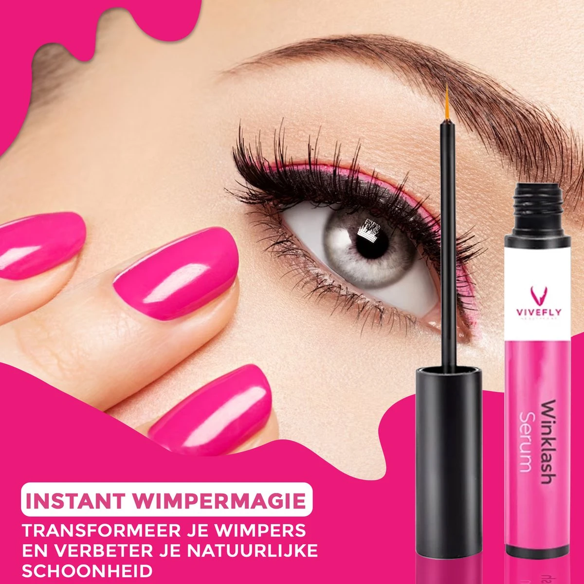 Vivefly Healthcare Winklash - Wimperserum - Wimper Krullen - Wimper Groei - Lash Serum 5ml - 7 Vivefly Healthcare Winklash - Wimperserum - Wimper Krullen - Wimper Groei - Lash Serum 5ml - - Afbeelding 5