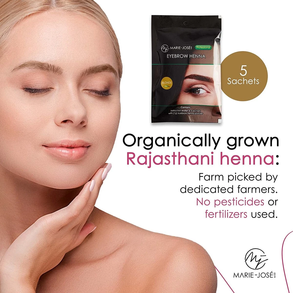 Henna Wenkbrauwverf Blond | Henna Brows |Geschikt Voor Minstens 25 Toepassingen 7 Henna Wenkbrauwverf Blond | Henna Brows |Geschikt Voor Minstens 25 Toepassingen - Afbeelding 5