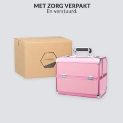 Confibel Cosmetica Koffer - Make Up Koffer Uitklapbaar - 5 Opbergbakken Make-up Koffer - Beautycase/Visagiekoffer /Cosmeticakoffer /Beautycase/ Nagelstylistekoffer - Roze 18 Confibel Cosmetica Koffer - Make Up Koffer Uitklapbaar - 5 Opbergbakken Make-up Koffer - Beautycase/Visagiekoffer /Cosmeticakoffer /Beautycase/ Nagelstylistekoffer - Roze -Cosmeticawinkel 1200x1200 812