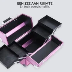 Confibel Cosmetica Koffer - Make Up Koffer Uitklapbaar - 5 Opbergbakken Make-up Koffer - Beautycase/Visagiekoffer /Cosmeticakoffer /Beautycase/ Nagelstylistekoffer - Roze 19 Confibel Cosmetica Koffer - Make Up Koffer Uitklapbaar - 5 Opbergbakken Make-up Koffer - Beautycase/Visagiekoffer /Cosmeticakoffer /Beautycase/ Nagelstylistekoffer - Roze -Cosmeticawinkel 1200x1200 813