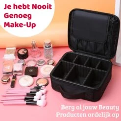 Mmoods Make-up Koffer – Make Up Tas Reizen – Makeup Organizer Verstelbaar -Beautycase Waterdicht – Make-up Tasje Voor Onderweg – Toilettas Voor Cosmetica Zwart 14 Mmoods Make-up Koffer – Make Up Tas Reizen – Makeup Organizer Verstelbaar -Beautycase Waterdicht – Make-up Tasje Voor Onderweg – Toilettas Voor Cosmetica Zwart -Cosmeticawinkel 1200x1200 835